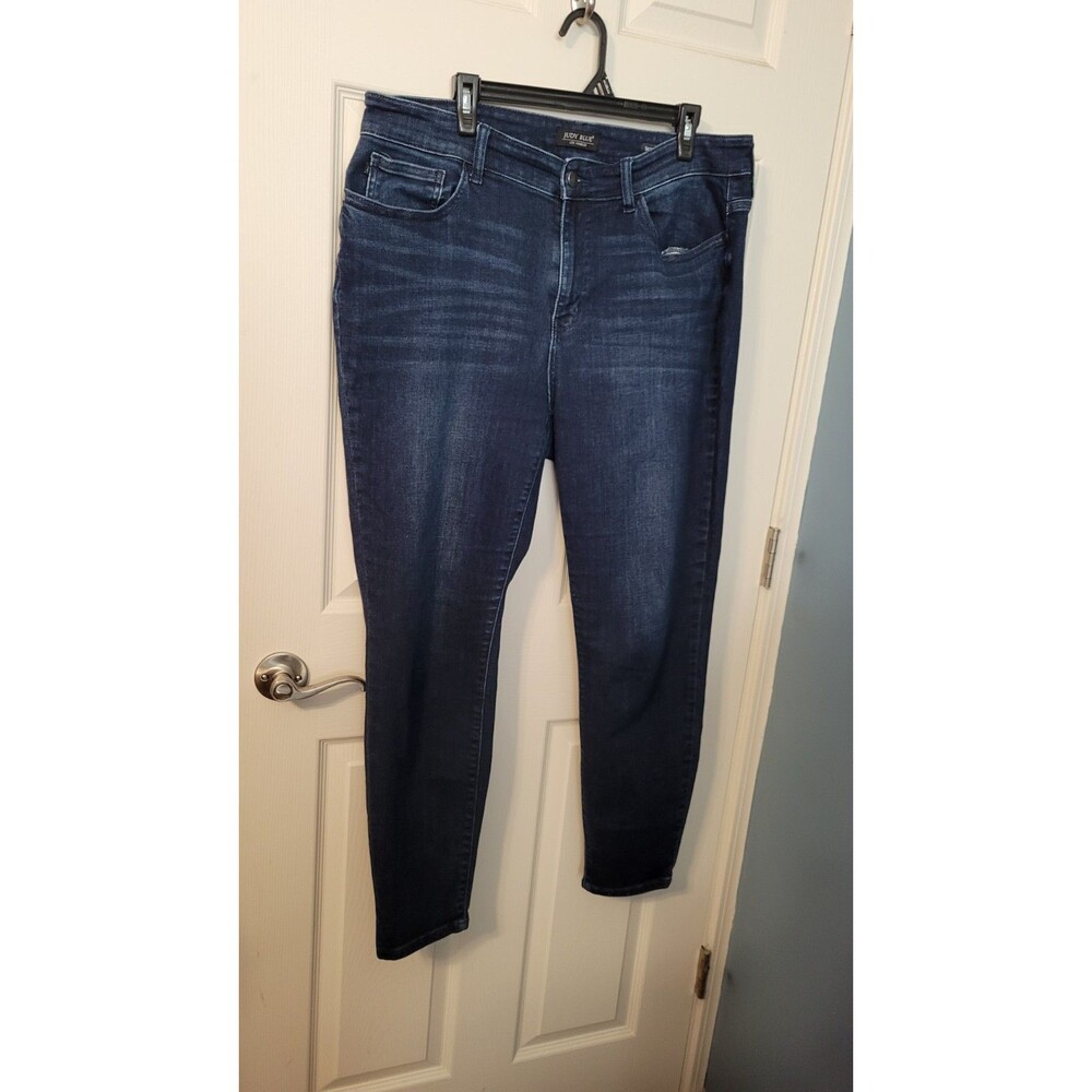 Judy Blue Aspen High Rise Dark Wash Skinny Jeans Plus Size 18W